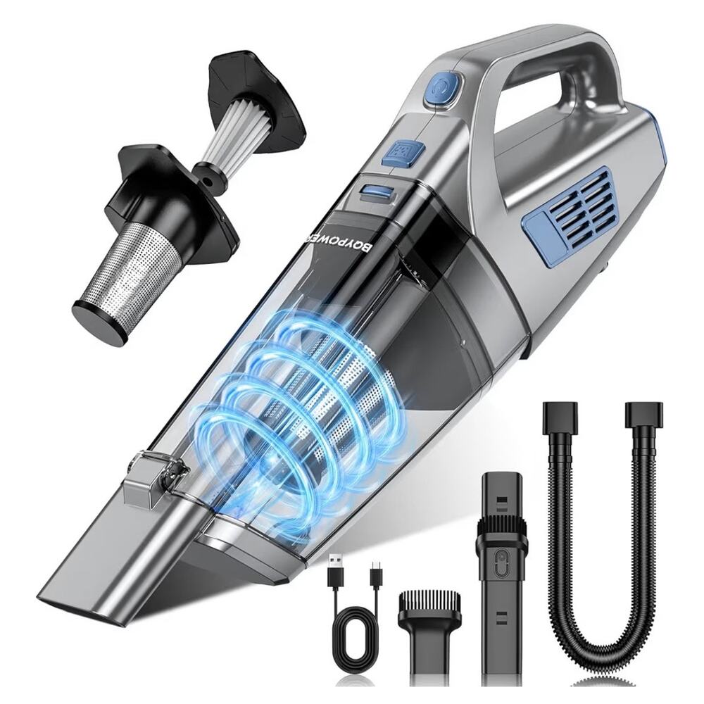 BQYPOWER Handheld Vacuum Cordless, 16000PA Strong Suction (C186)